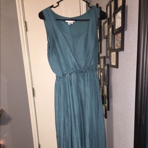 Teal sleeveless dress